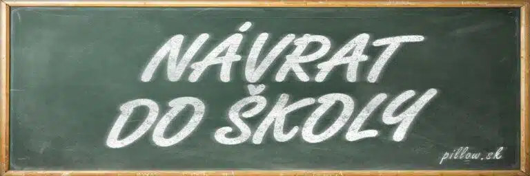 Blog o návrate do školy