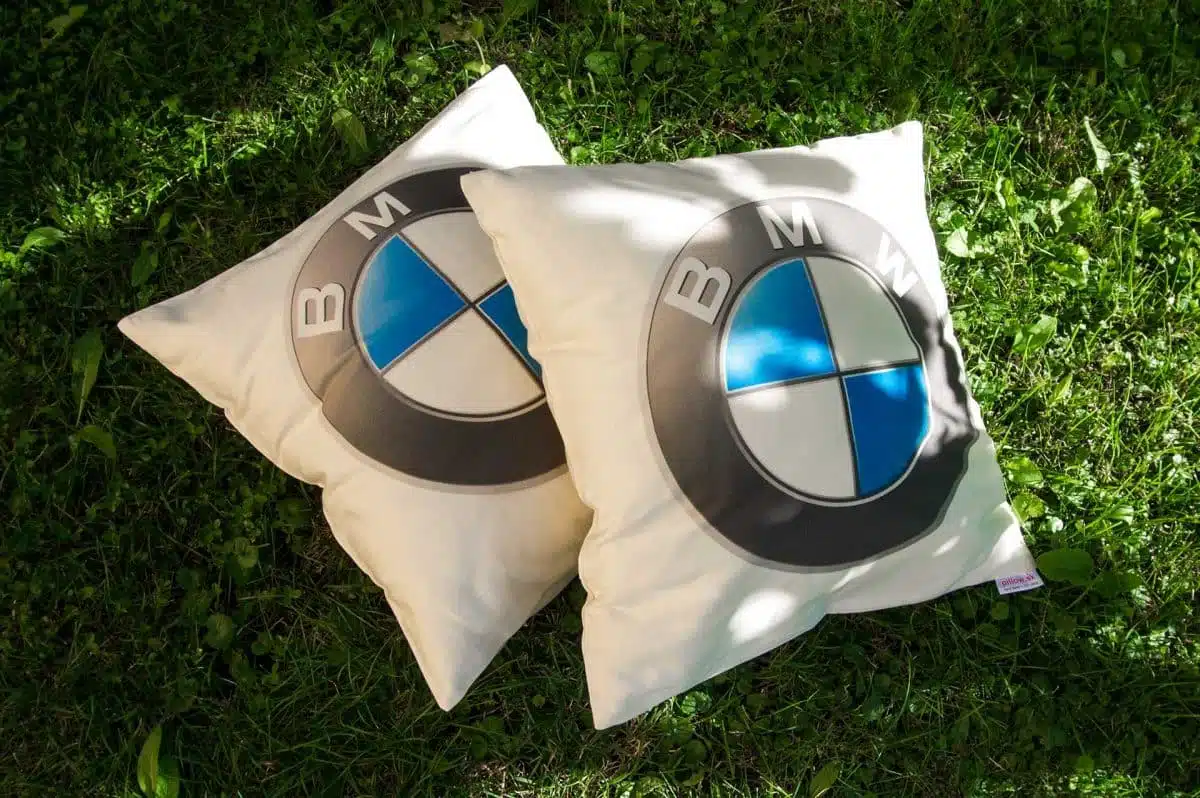 Dekoračné vankúše z bavlny s logom BMW