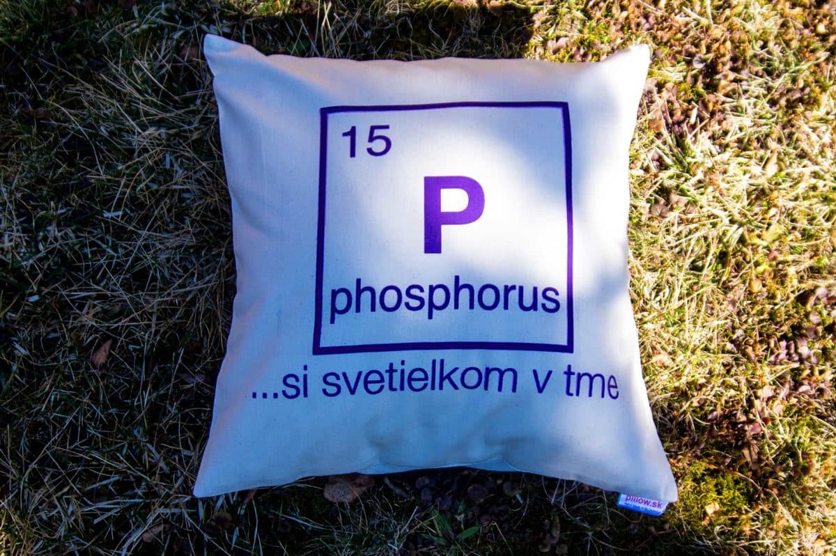 Darček s chemickým prvkom Fosfor