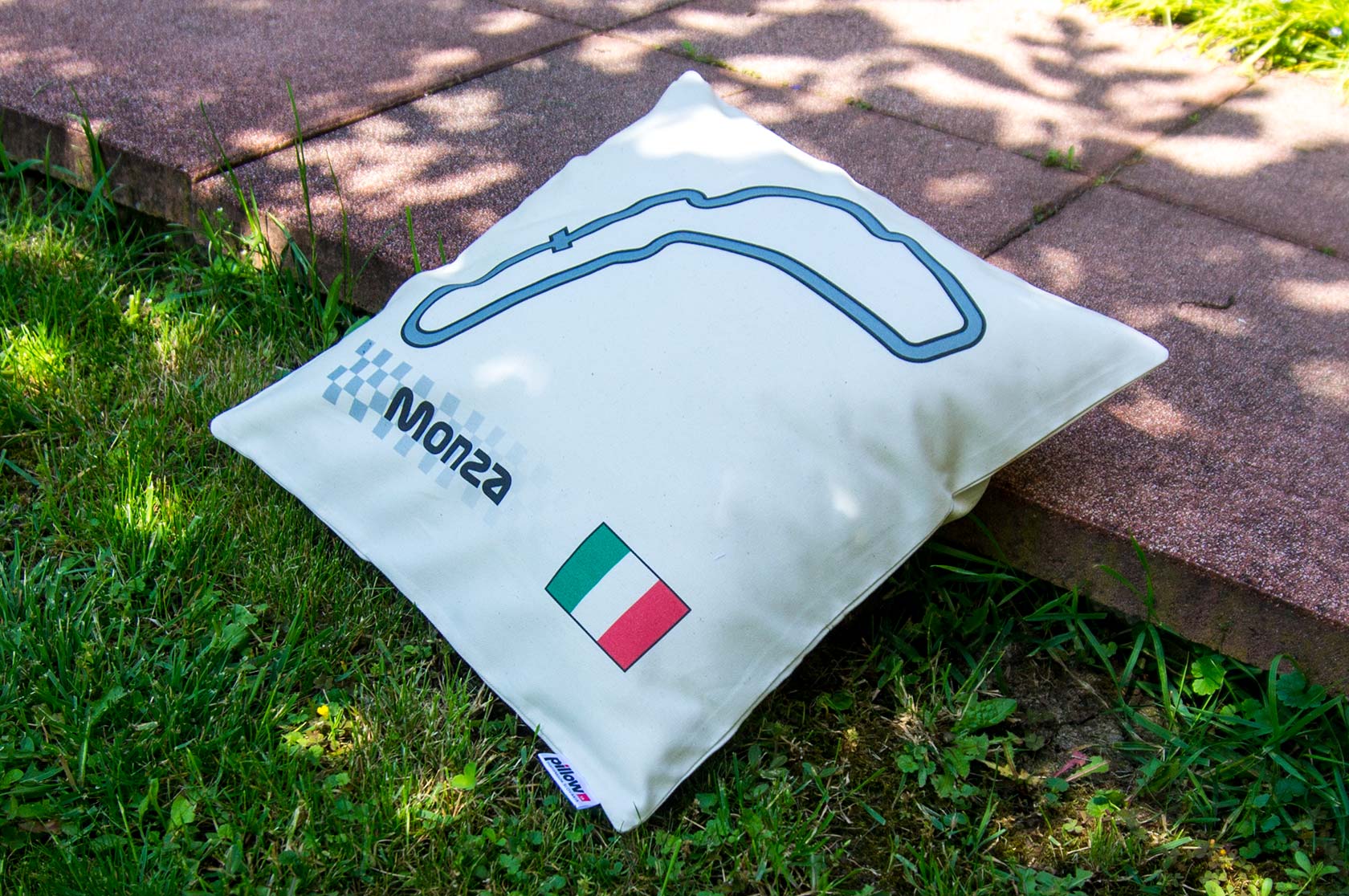Vankúš s okruhom Monza originálny darček pre fanúšika F1