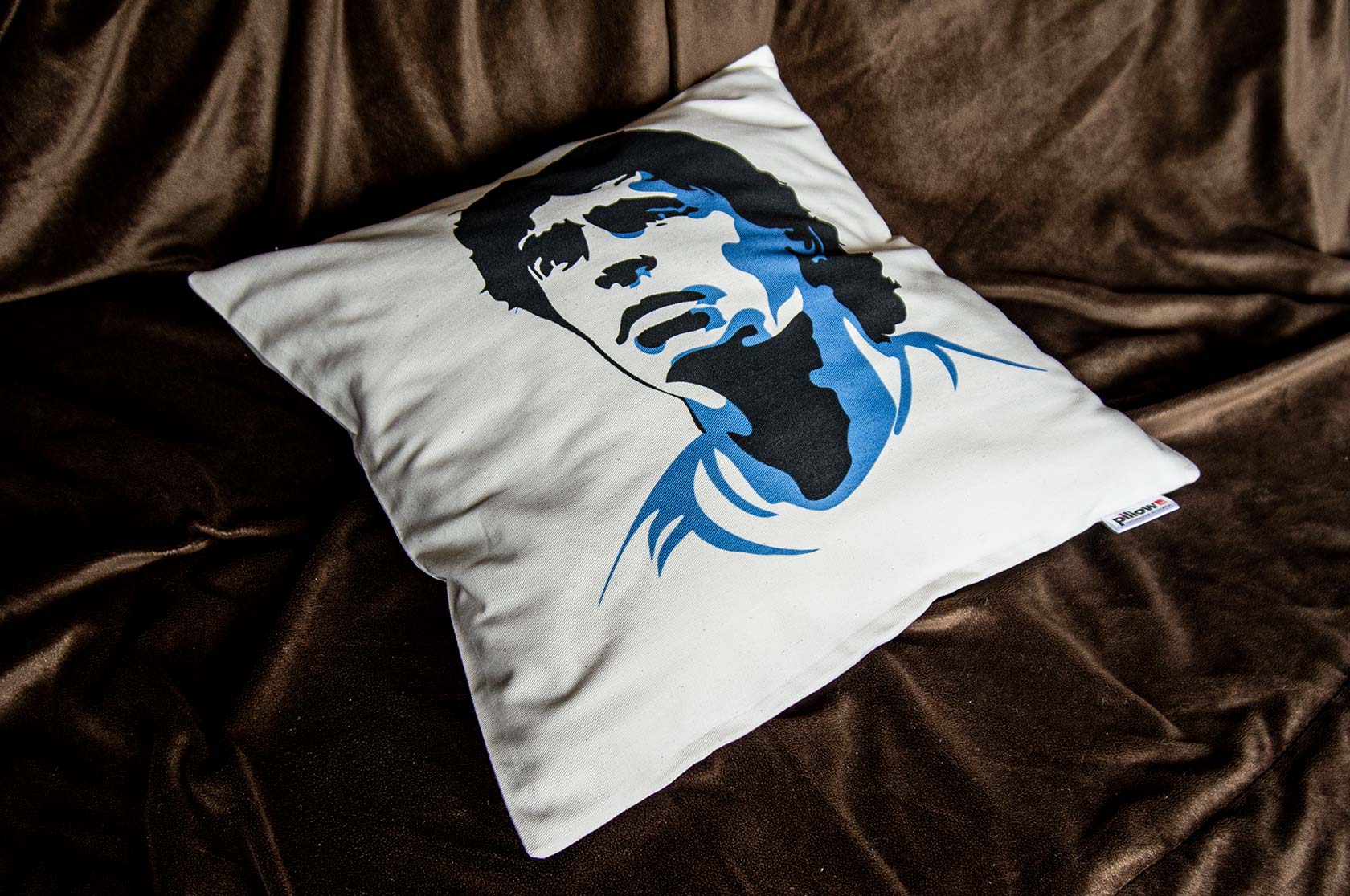 Originálny vankúš z bavlny s obrázkom hráča Diego Maradona