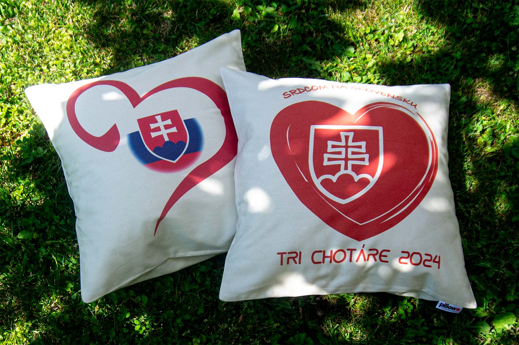Tematické vankúše s logom Tri Chotáre 2024