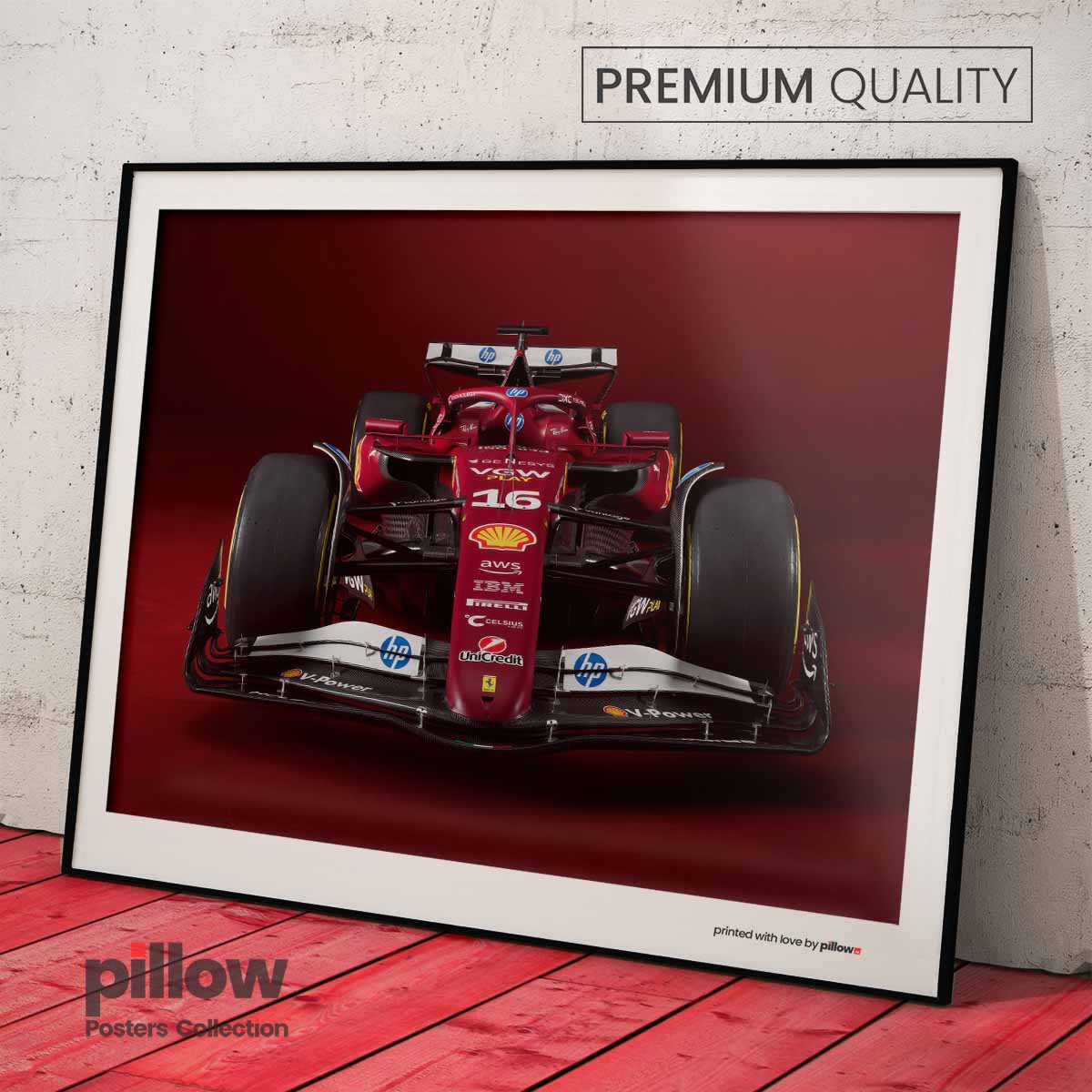 Scuderia Ferrari SF-25 – Oficiálny plagát na sezónu 2025.