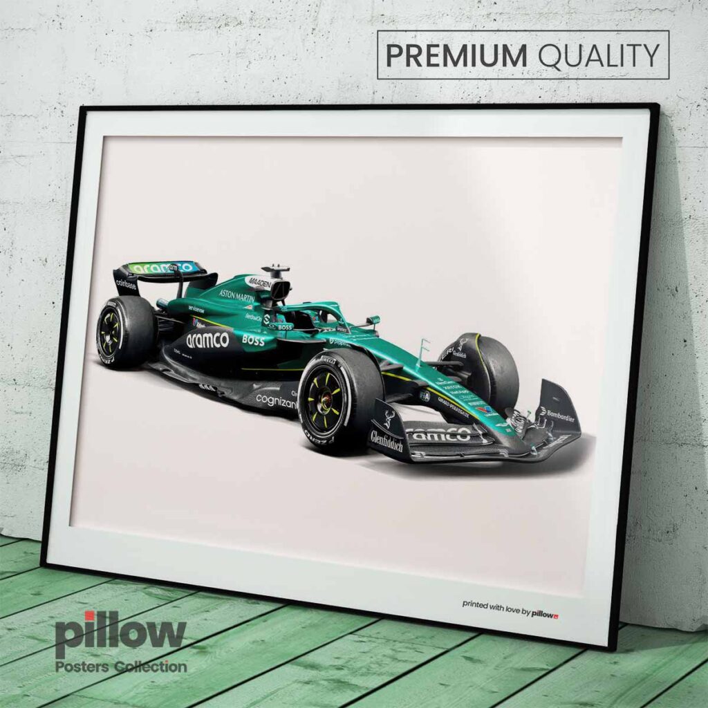 Aston Martin F1 2025 Plagát – Prémiová Dekorácia v Hliníkovom Ráme.