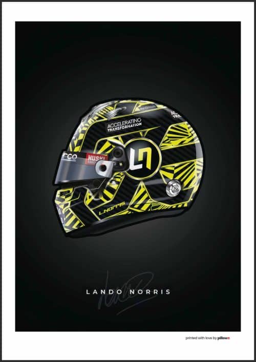 Poster s Landom Norrisom – Darček pre fanúšikov F1, dostupný v rôznych velkostiach.