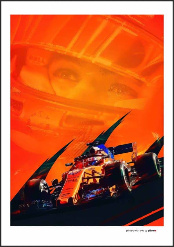 Poster s Landom Norrisom – Darček pre fanúšikov F1, dostupný v rôznych velkostiach.