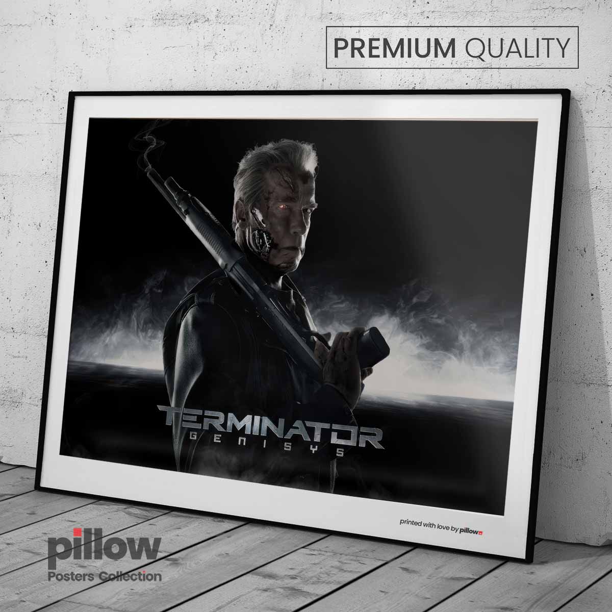Plagát Terminátor – filmový poster v ráme s antireflexným sklom, darček alebo doplnenie filmovej kolekcie.
