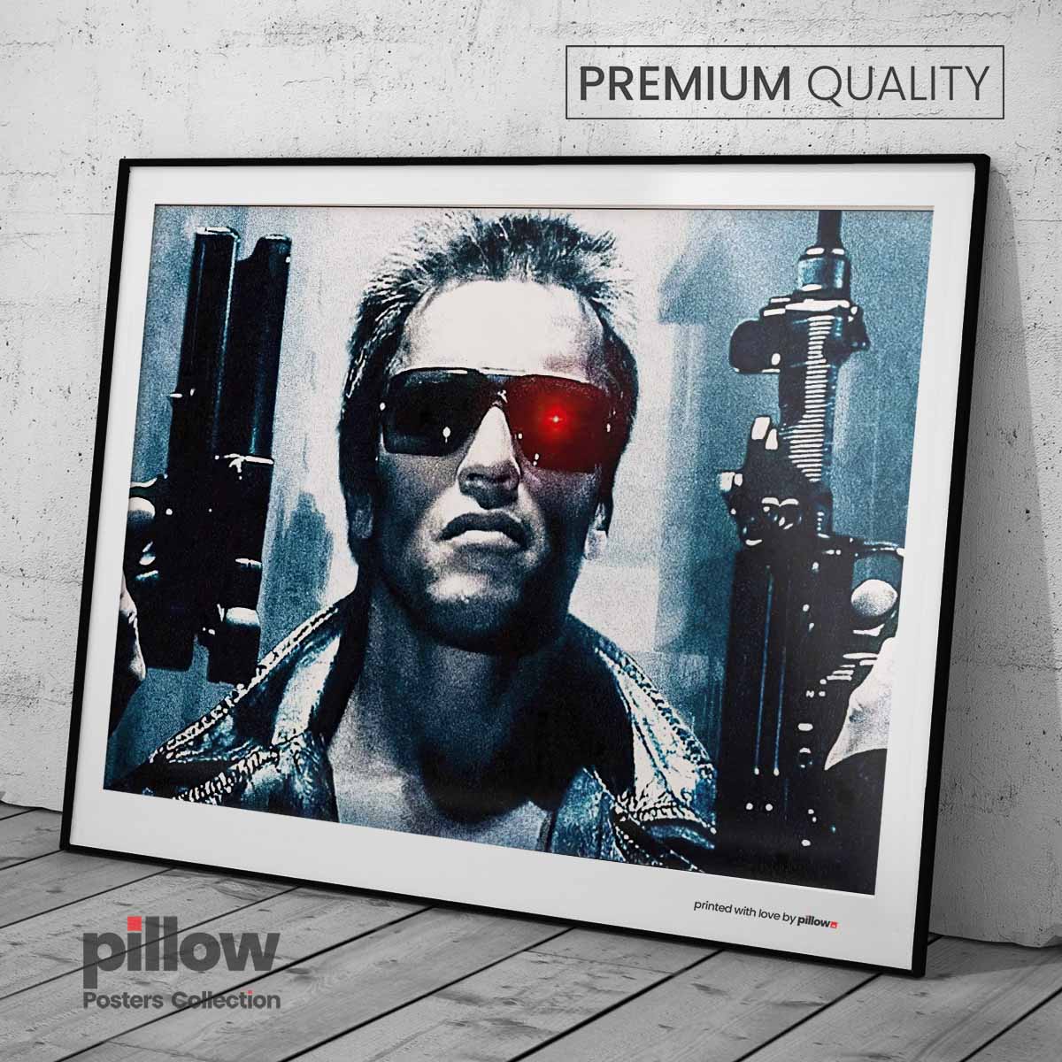Plagát Terminátor – filmový poster v ráme s antireflexným sklom, darček alebo doplnenie filmovej kolekcie.