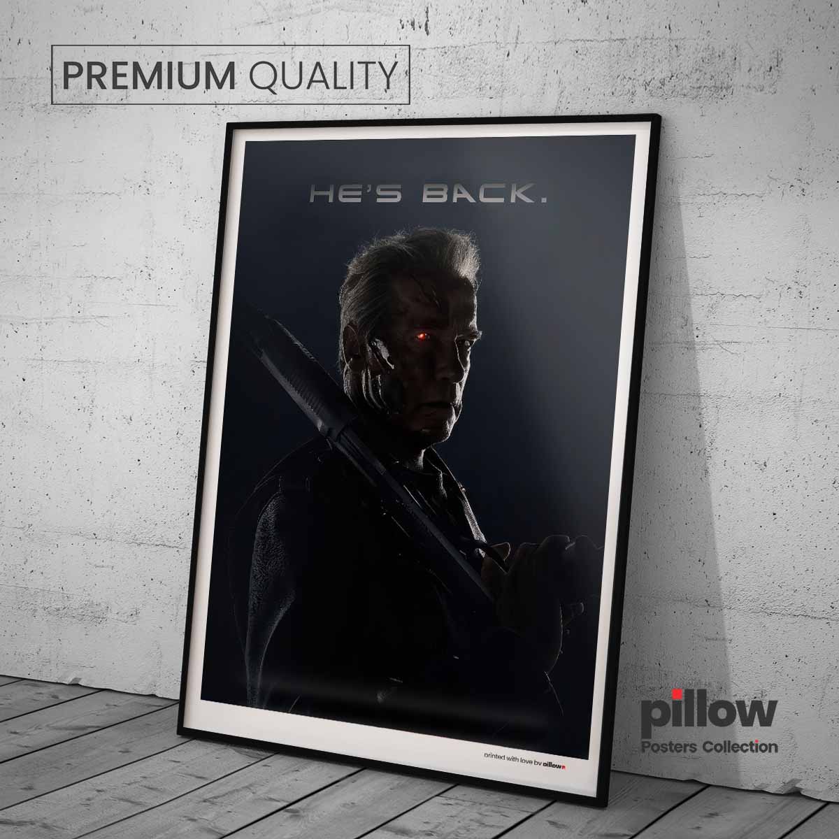 Poster Terminátor – ikonický filmový motív s hliníkovým rámom, darček alebo doplnenie filmovej zbierky.
