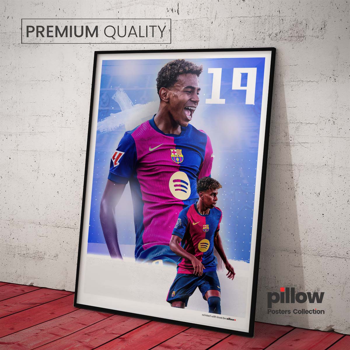 Futbalový Plagát Lamine Yamal #19 | Perfektný Darček pre Futbalových Fanúšikov.