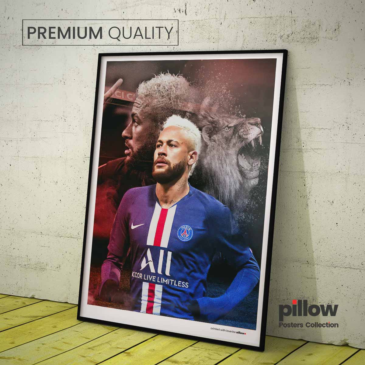 Plagát Neymar vo vysokej kvalite, dostupný v rôznych veľkostiach, s možnosťou rámovania – ideálny doplnok pre fanúšika.