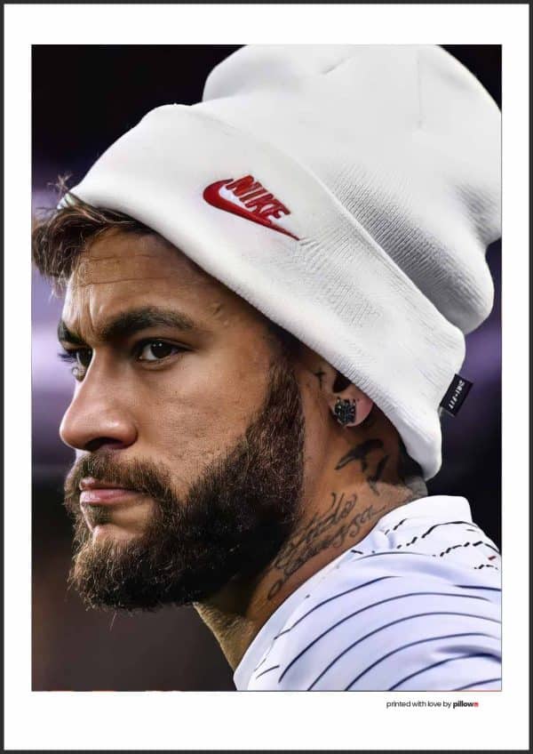 Prémiový plagát Neymar – kvalitná tlač, viacero veľkostí, s rámom alebo bez, skvelý darček pre športových nadšencov.