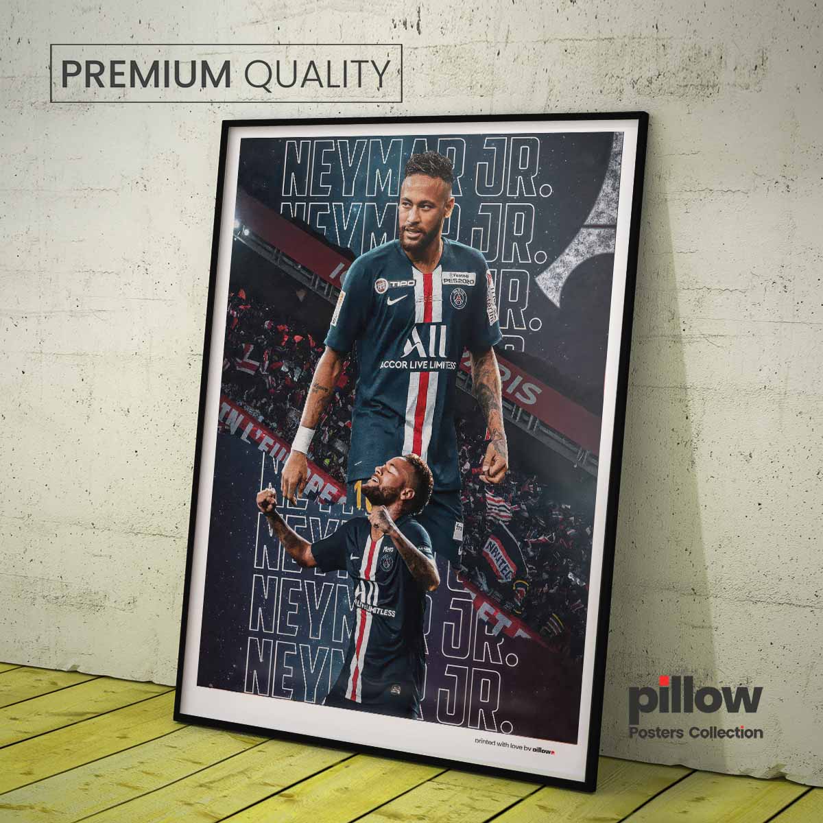 Plagát Neymar vo vysokej kvalite, dostupný v rôznych veľkostiach, s možnosťou rámovania – ideálny doplnok pre fanúšika.