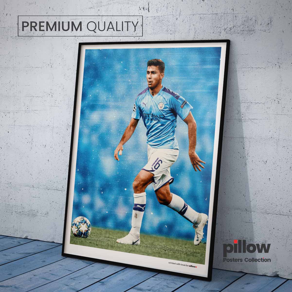 Poster Rodri – moderný dizajn, kvalitná tlač, ideálny darček pre futbalového fanúšika,