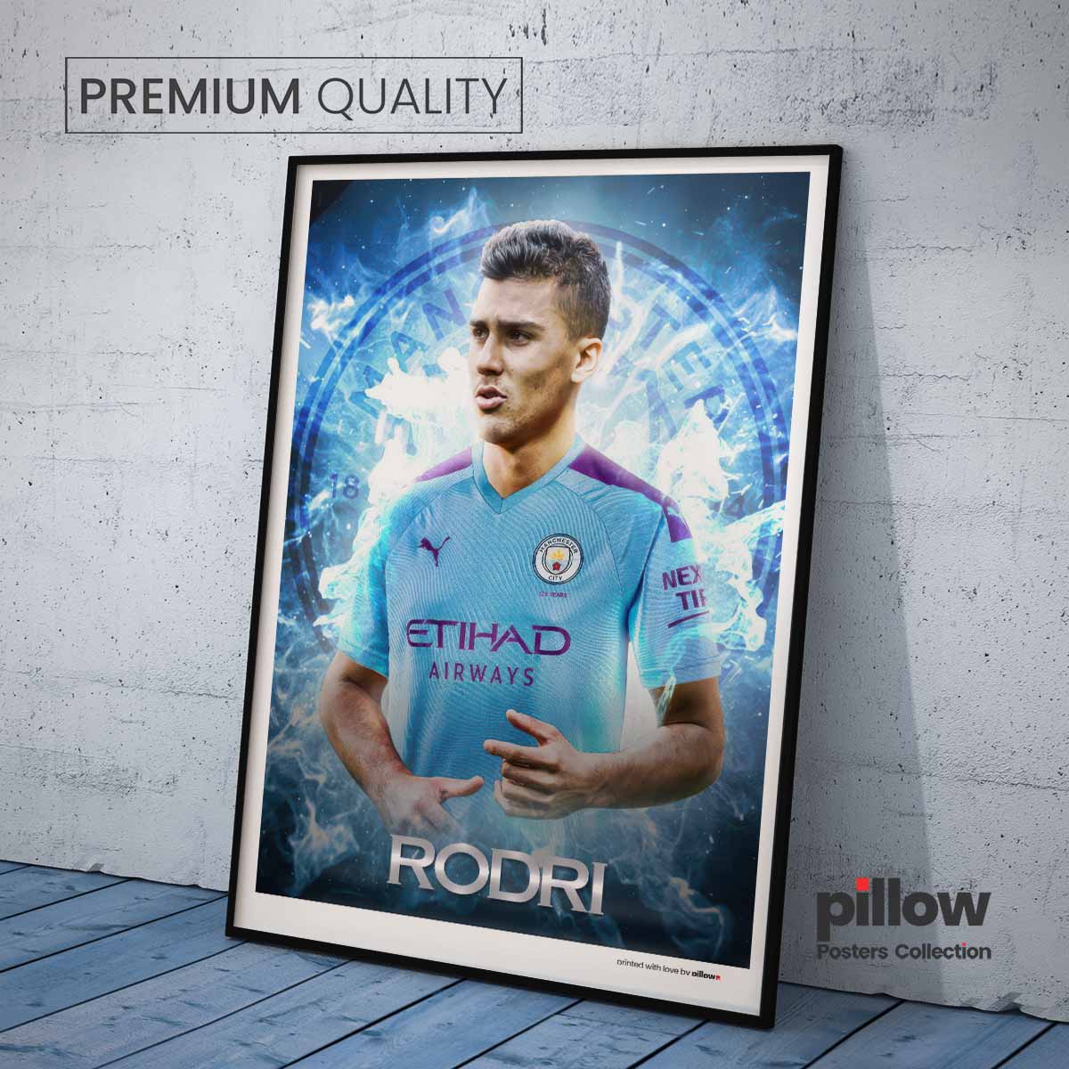 Poster Rodri – moderný dizajn, kvalitná tlač, ideálny darček pre futbalového fanúšika,