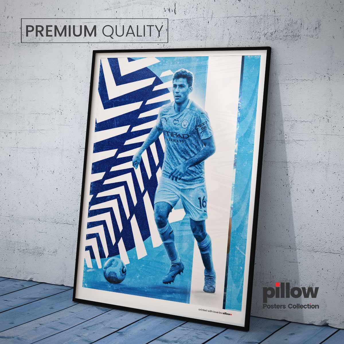 Poster Rodri – moderný dizajn, kvalitná tlač, ideálny darček pre futbalového fanúšika,