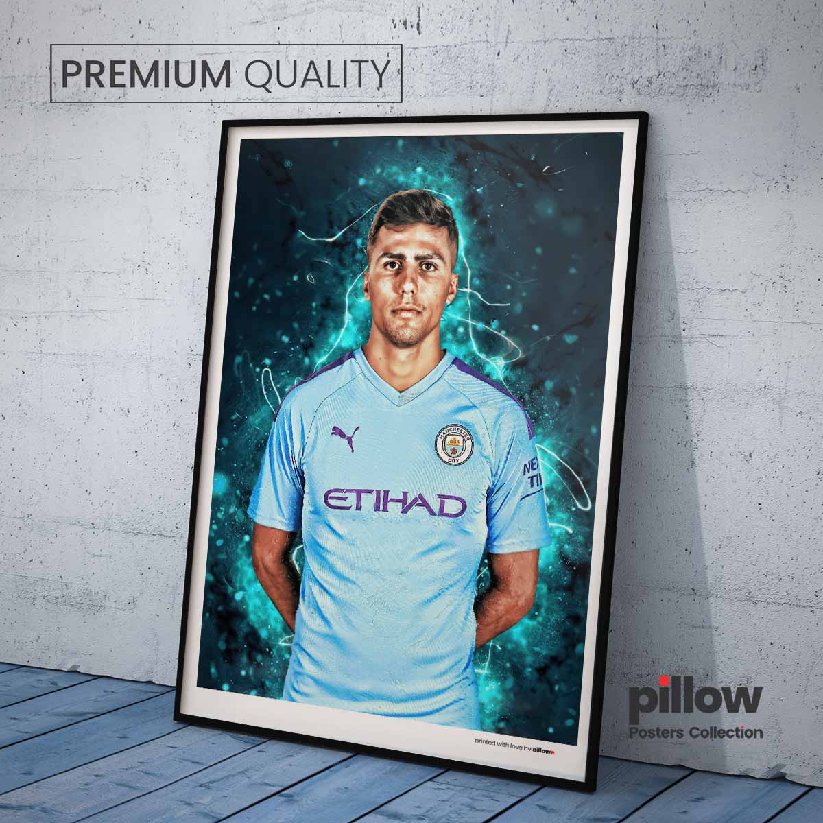 Poster Rodri – moderný dizajn, kvalitná tlač, ideálny darček pre futbalového fanúšika,