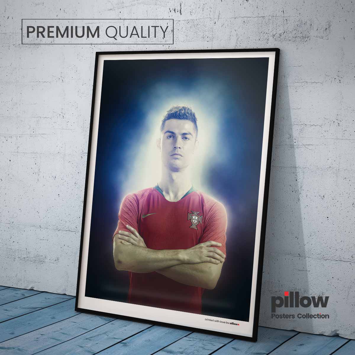 Plagát s Cristianom Ronaldom – kvalitná tlač na pevnom papieri, zberateľský kúsok pre skutočných fanúšikov futbalovej legendy.