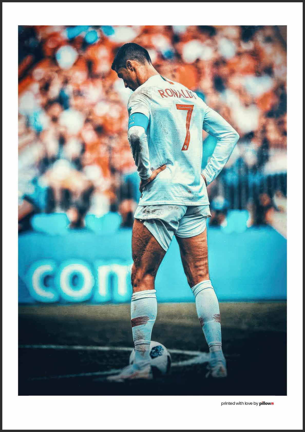 Plagát s Cristianom Ronaldom – kvalitná tlač na pevnom papieri, zberateľský kúsok pre skutočných fanúšikov futbalovej legendy.