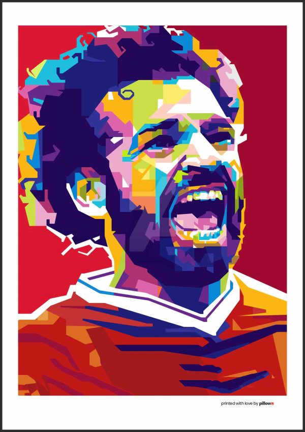 Poster Mohamed Salah, hráč Liverpoolu s loptou