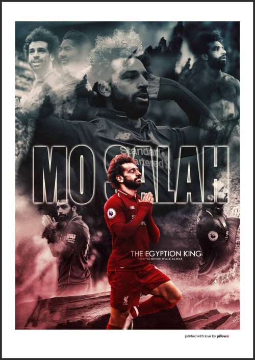 Poster Mohamed Salah, akčná scéna z futbalového zápasu