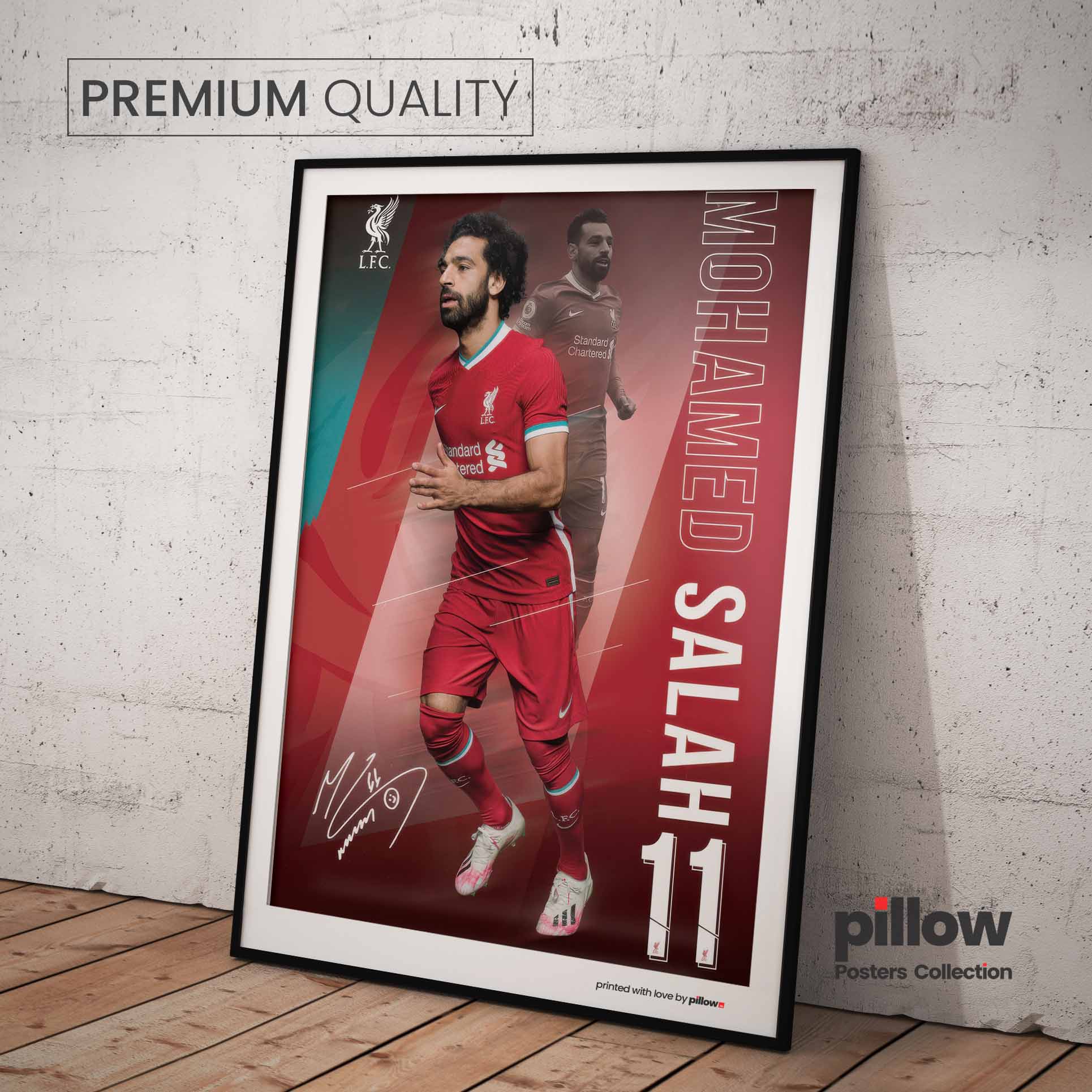 Plagát Mohamed Salah - Futbalová Edícia - 17 | Pillow.Sk