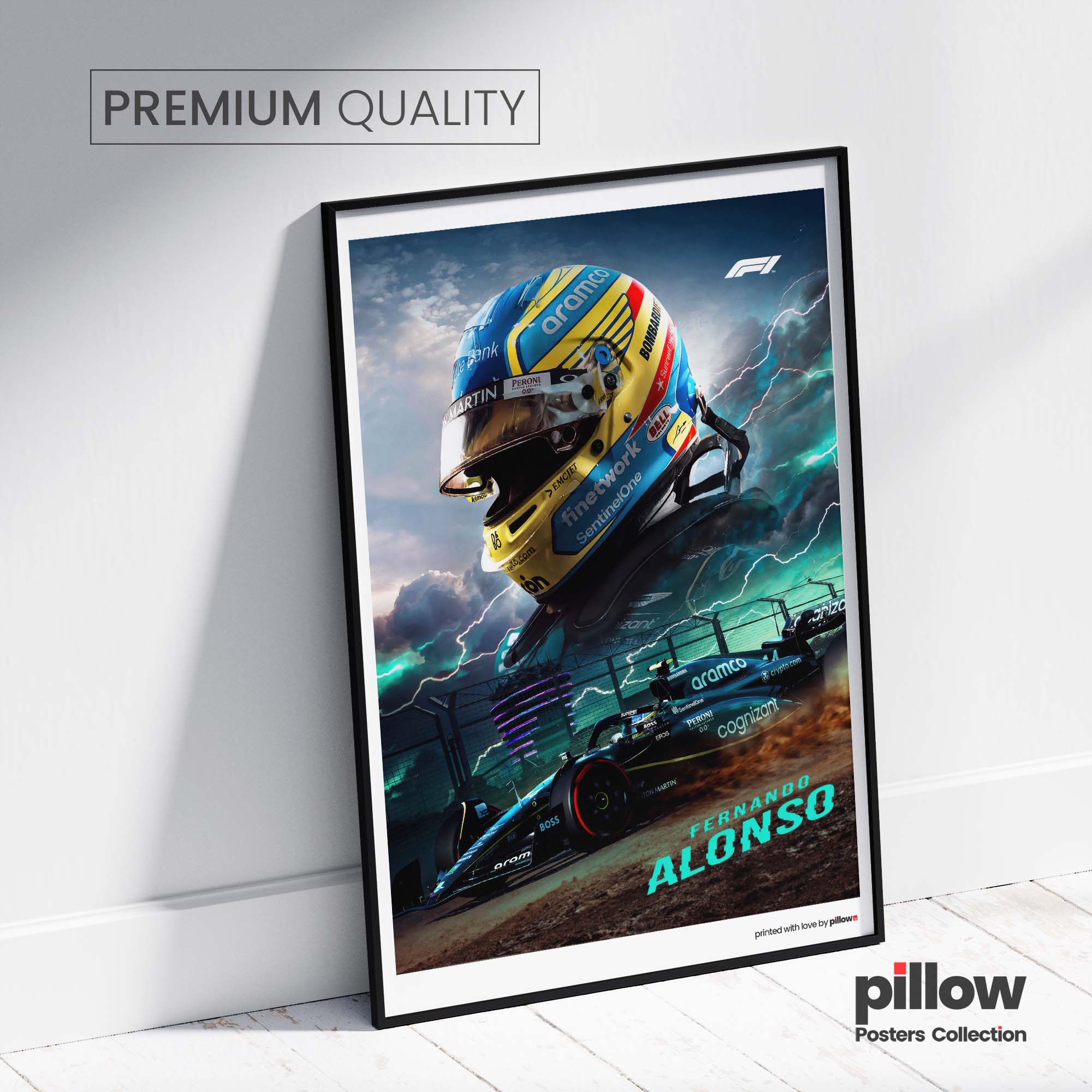 Poster Fernando Alonso - Edícia F1 - 2 | Pillow.Sk