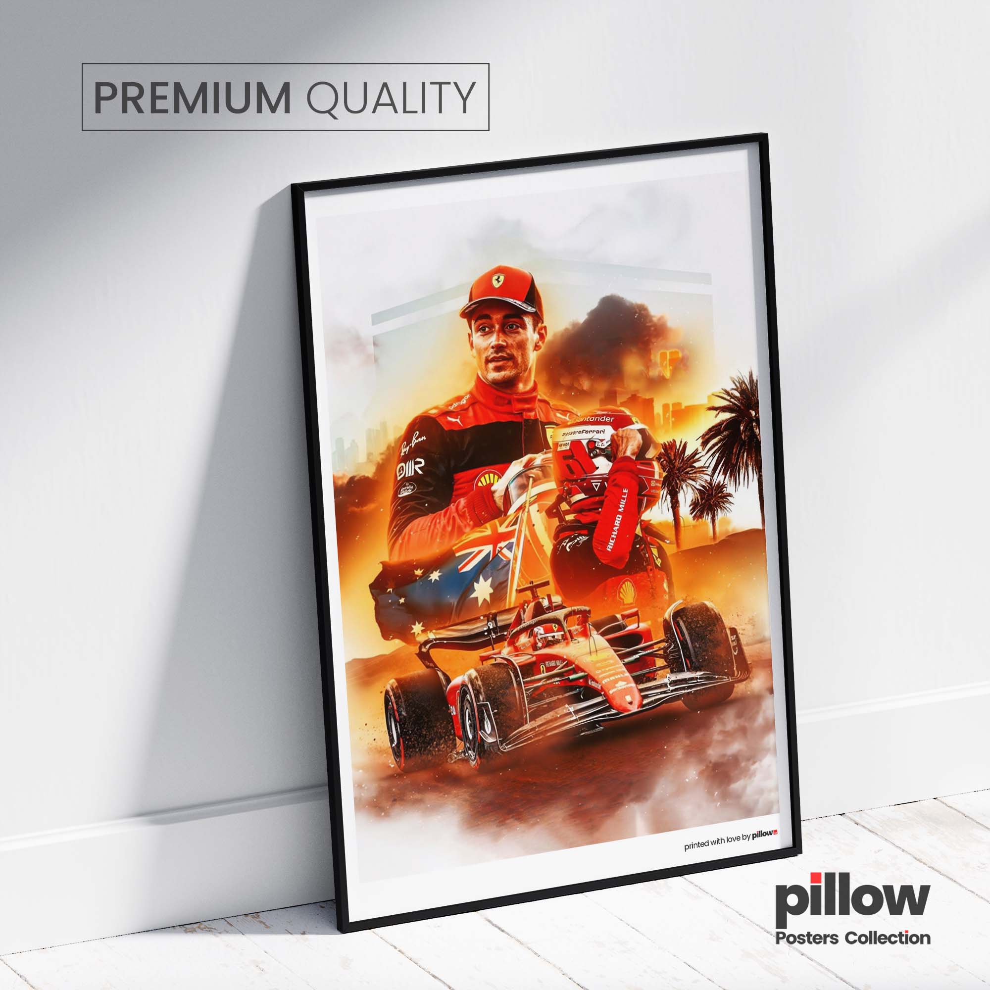 Poster Charles Leclerc - Edícia F1 - 3 | Pillow.Sk