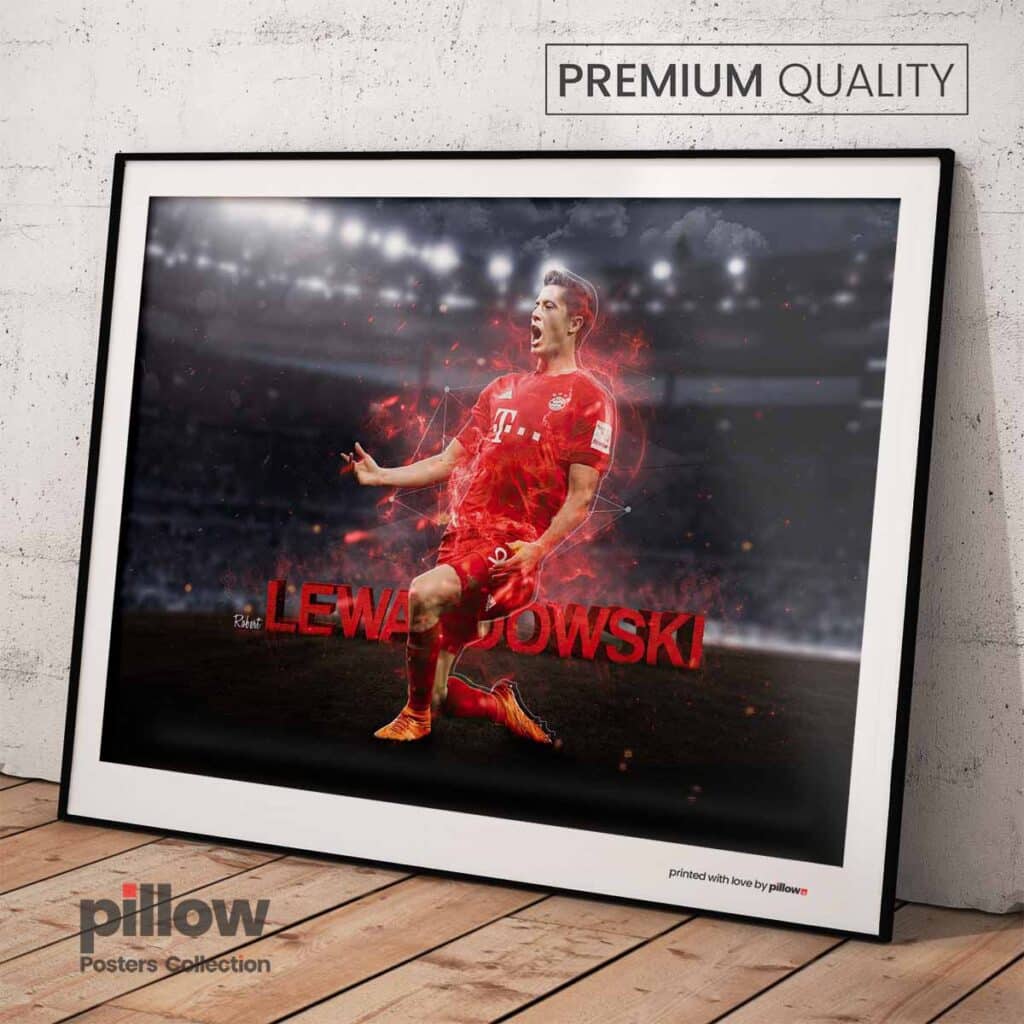 Plagát Robert Lewandowski - Futbalová Edícia | 02H | Pillow.Sk