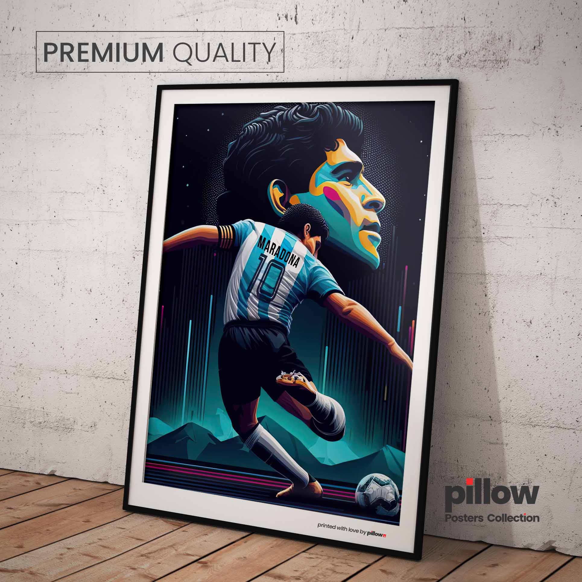 Poster Diego Maradona - Futbalová Edícia - 9 | Pillow.Sk