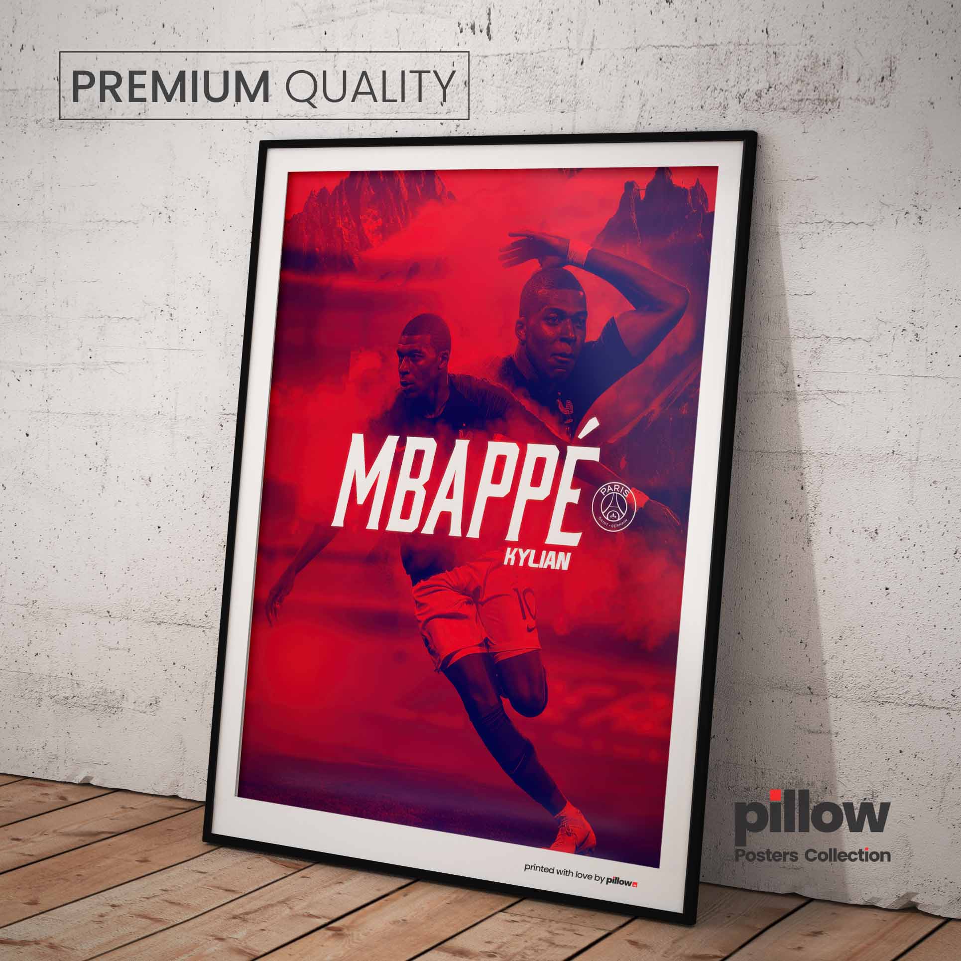 Poster Kylian Mbappé - Futbalová Edícia - 5 | Pillow.Sk