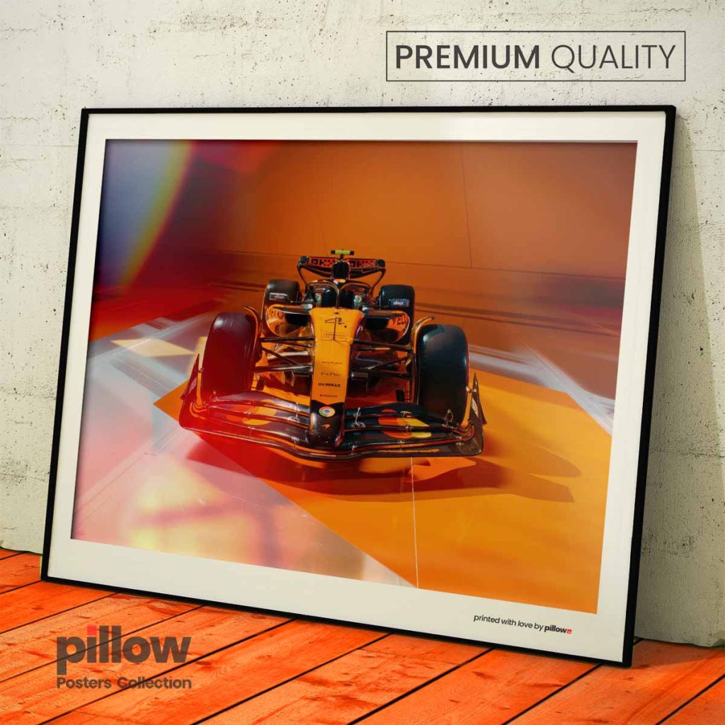 Nová séria plagátov McLaren MCL39 – ikonický monopost sezóny 2025 v exkluzívnom dizajne pre pravých fanúšikov pretekov F1.