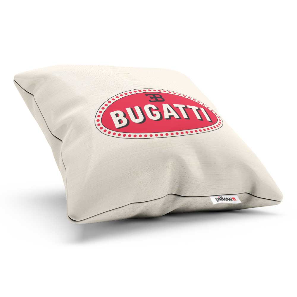 Vankúšik s pôvodným logom automobilovej značky Bugatti