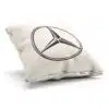 Vankúšik s logom automobilovej značky Mercedes Benz