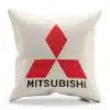 Vankúš s logom značky Mitsubishi