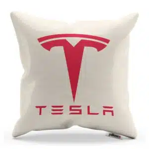 Vankúšik s logom automobilovej značky Tesla
