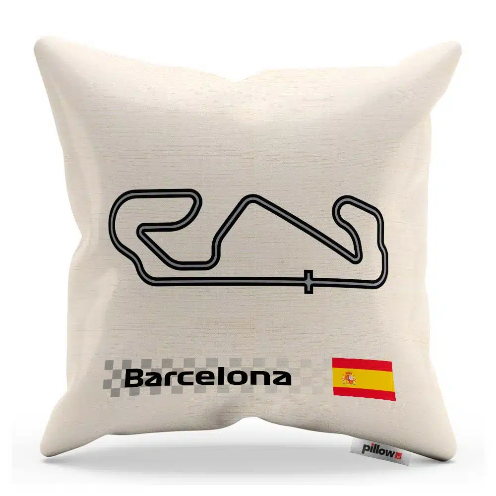 Vankúš Circuit de Barcelona ideálny darček pre fanúšika Formula 1