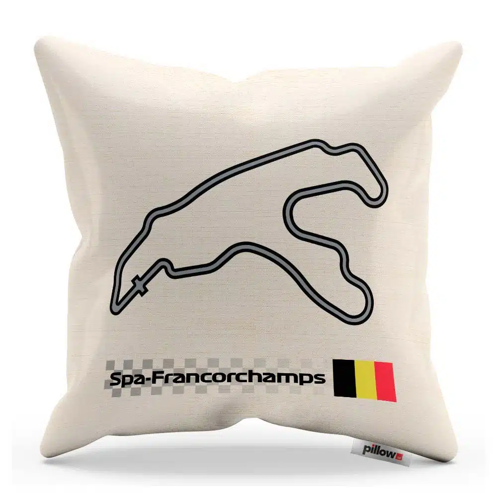 Vankúš Spa-Francorchamps ideálny darček pre fanúšika Formula 1