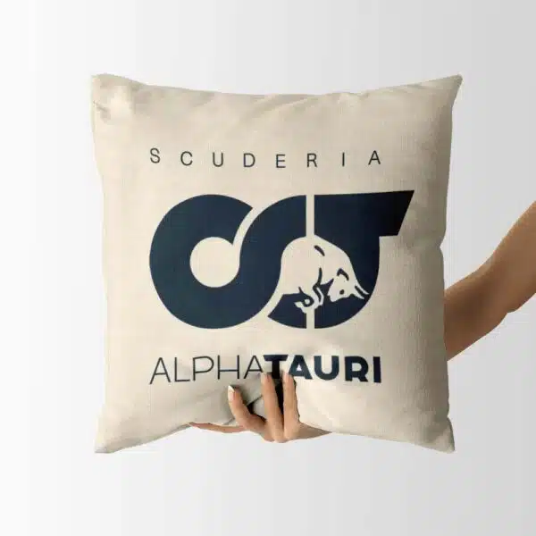 Vankúš s logom teamu Scuderia AlphaTauri z F1