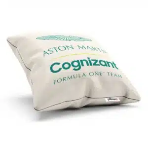 Bavlnený vankúš s logom teamu Aston Martin Cognizant F1 Team