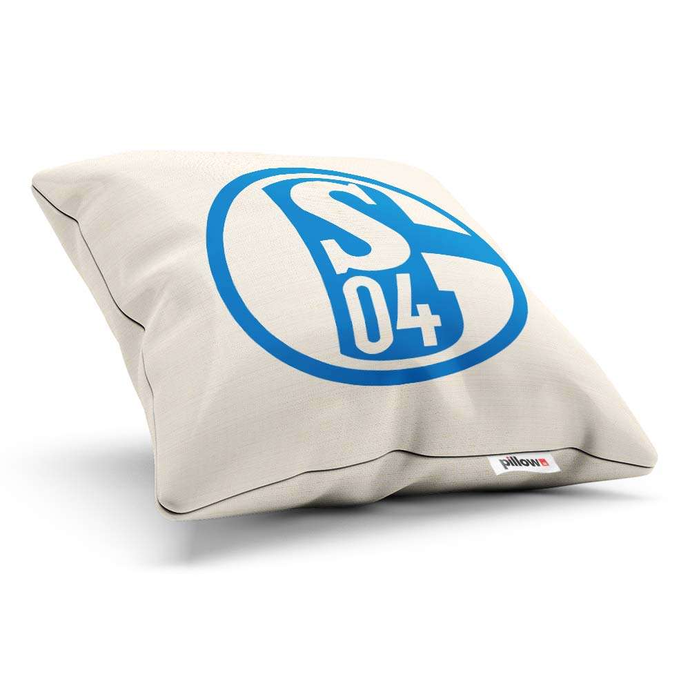 Vankúšik FC Gelsenkirchen Schalke 04 s logom futbalového klubu