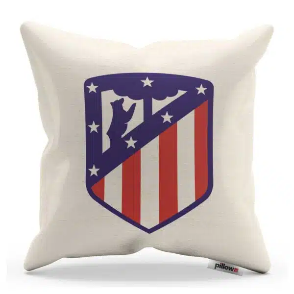 Vankúš Atlético Madrid s logom futbalového klubu z Primera División