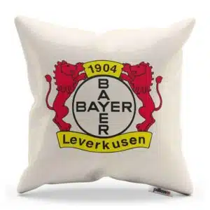 Vankúš Bayer Leverkusen s logom futbalového klubu