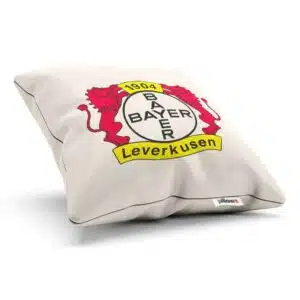 Vankúšik Bayer Leverkusen s logom futbalového klubu
