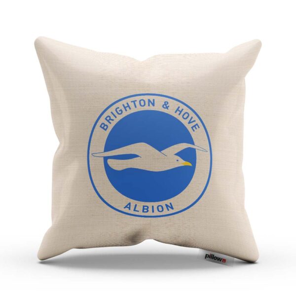 Vankúš Brighton s logom futbalového klubu Premier League