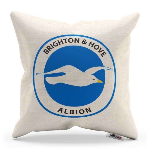 Vankúš Brighton s logom futbalového klubu Premier League