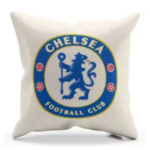 Dekoračný vankúš s logom FC Chelsea v prírodnej farbe