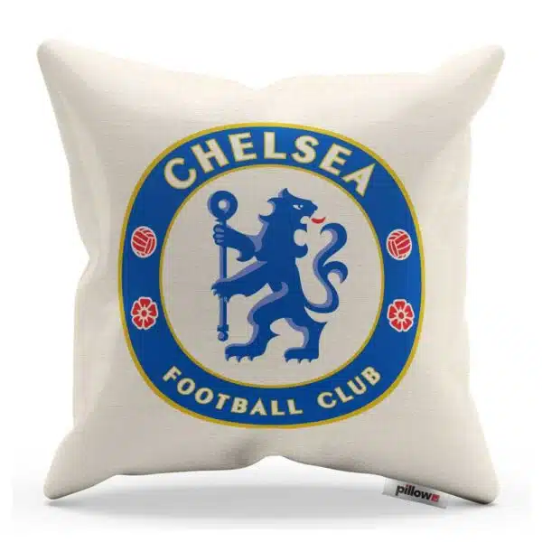 Dekoračný vankúš s logom FC Chelsea v prírodnej farbe