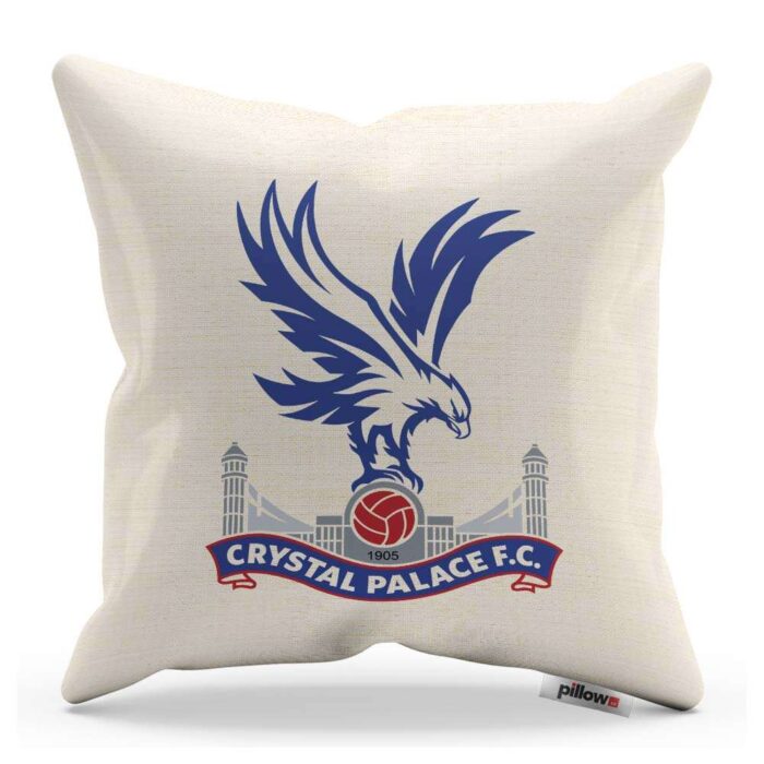 Vankúš Crystal Palace s logom futbalového klubu z Premier League