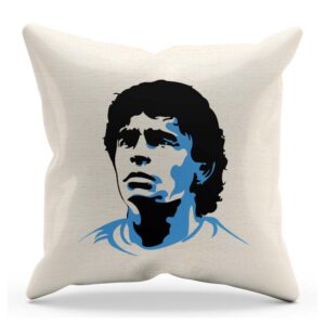 Darčekový vankúš z bavlny s portrétom hráča Diego Maradona